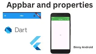 18 Flutter : AppBar actions, title center, banner and properties in Hindi/Urdu