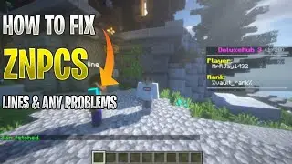 How To Fix Znpcs Lines and Any problems ON 1.19.4 Aternos Server! 