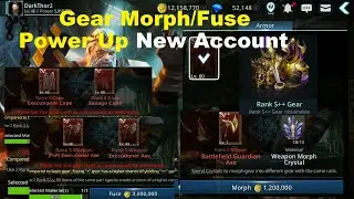 Darkness Rises: Gear Morph/Fuse & Power Up  - New Account