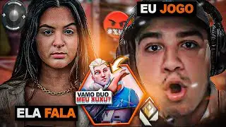 EU JOGO e ELA FALA no VALORANT! *o SOVA pediu pra ir DUO*