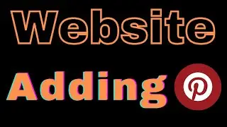 How to add website on pinterest page?