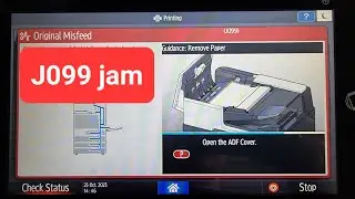 permanent J099 original ADF Jam (Page Keeper) automatic feeder Ricoh nashuatec Rex rotary  paper jam