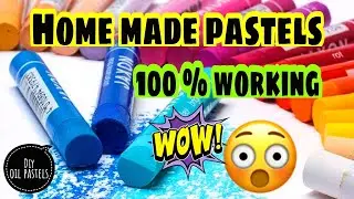 How to make oil pastels at home/Homemade oil pastels DIY