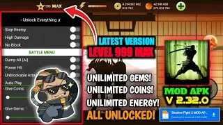 Shadow fight 2 mod apk 2.32.0|Max level 52 unilimited money, gems, energy latest version|Alex Noble❤