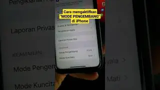 Cara mengaktifkan Mode Pengembang/Developer Mode di iPhone