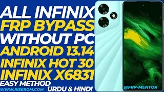 All Infinix 2024 FRP BYPASS | Infinix Hot 30 X6831 FRP Bypass | ANDROID 13,14 (Without PC)