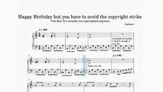 Happy Birthday but you have to avoid the copyright strike