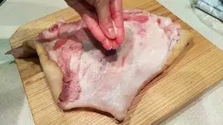 рулет из сальной шкурки