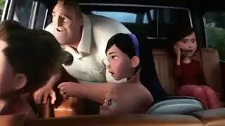 Incredibles 2 - Bob Parr is left to care for the kids