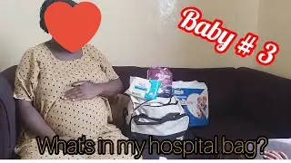 WHAT IS IN MY HOSPITAL BAG/what i parked for my 3rd booked CS.