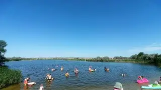 Розовое озеро и рыбалка с бешеным клевом на Сибирском курорте!