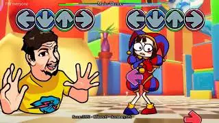 FNF The Amazing Digital Circus Theme but MrBeast MEME Sing It | Pomin MEME Mod - Friday Night Funkin