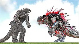 MECHA GODZILLA LEGENDARY VS TEK GOJIRAN BOSS (ARK SURVIVAL EVOLVED BATTLE KAIJUS)