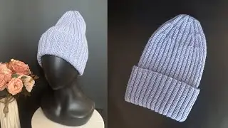 ОНА ПРОСТО ИДЕАЛЬНА ! МОЯ любимая , весенняя шапка спицами! ПОДРОБНЫЙ МАСТЕР-КЛАСС !