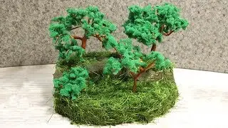 How to make a miniature tree. Mini composition (diorama) with your own hands