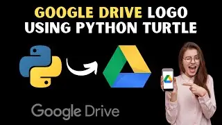 Google Drive Logo Using Python Turtle | Python Turtle Graphics | Python Turtle Coding Video |