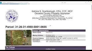 Project   Property Appraiser Data