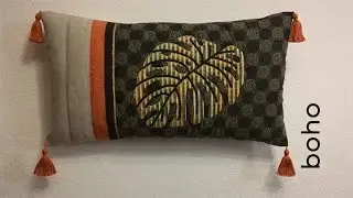 Master class Welt appliqué + boho style pillow
