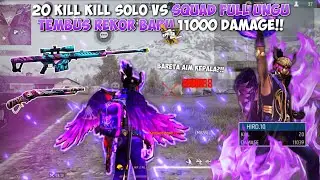 SOLO VS SQUAD FULL UNGU!! 20 KILL TEMBUS 11000 DAMAGE?! BARETA AUTO AIM KEPALA