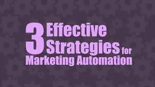 3 Effective Strategies for Marketing Automation