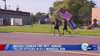 Moyers Corners Fire Dept. honors fallen officers in 9/11 memorial run