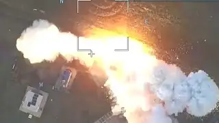 Lancet drone strike and Buk Ukraine missile explosion