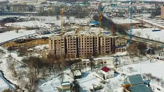 Строительство ЖК «Семейный» | Март 2022 г. | село Семёновка | Йошкар-Ола
