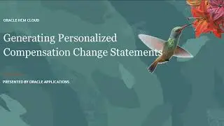 Compensation | How do I generate personalized compensation change statements?