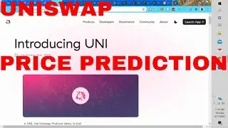 UNISWAP Price Prediction UNI Token Coin Uni Airdrop Coinbase Pro Listing Uni Crypto Uniswap Binance