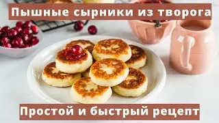 Рецепт пышных сырников из творога на сковороде | Простой и быстрый рецепт