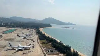 Taking off from Phuket Airport