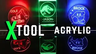Engraving Clear Acrylic // XTool S1 Ultimate Laser Engraver