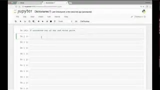171  Intro and Creating Dictionaries