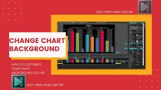 How to customize Chart Background color in vsdc free video editor