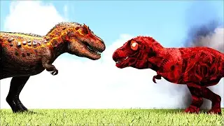 SCP-610 REX VS VOLCANO X-REX 