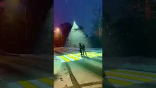 🚶Такой пешеходный переход видно! Проекция может спасать жизни и в снег?