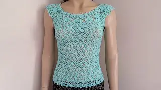 How to crochet a tank top for summer ( 1/2 )