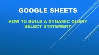GoogleSheets-build a dynamic query function filtering multiple variables based on multiple dropdowns