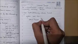 Current thread method in Java