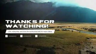 Black White Video Centric YouTube Outro