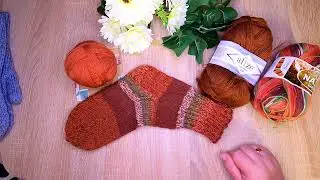 #носочная_коробочка_шурм_август🥢🧶Носочки из пряжи NAKO Boho и Alize Artisan - подмот Alize LANAGOLD🧶