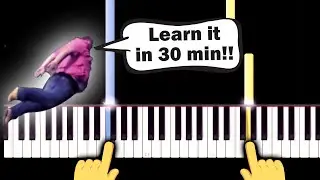 Shooting Stars MEME Song - EASY Piano tutorial