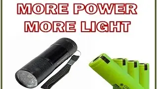 How to make cheap LED flashlight brighter longer lasting-EASY FAST flashlight hack