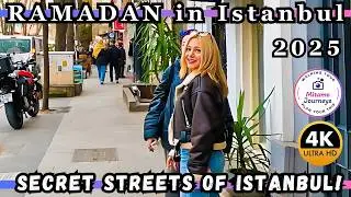 Istanbul Ramadan 4K Walking Tour: Kuzguncuk Colorful Streets, Cafés & Bosphorus Views | March 2025