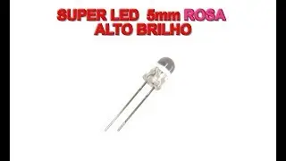 Super Led 5mm Rosa Alto Brilho