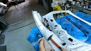 vw Polo  исправляю попадалово с крышкой багажника ч 4