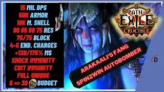[3.25 RDY] THE ARAKAALI'S FANG OCCULTIST ZOOMING AUTOBOMBER - Build Guide - PoE Settlers of Kalguur