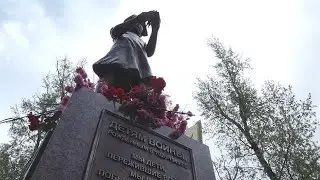 Памятник детям войны открылся в столице Хакасии