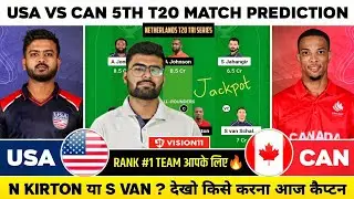 USA vs CAN Dream11, USA vs CAN Dream11 Prediction, USA vs Canada T20i Dream11 Team Today