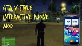 GTA V style interactive phone mod for GTA SA.(100% Working)